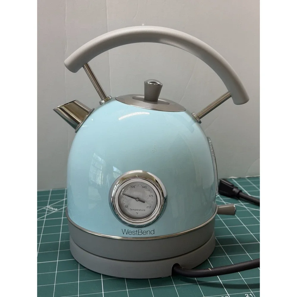 West‎ Bend Electric Kettle Retro-Styled Stainless Steel 1500 Watts